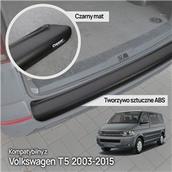 Rear bumper trim for Volkswagen VW Transporter (T5) 2003-2015 | Black ABS