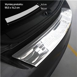 Rear bumper trim for Fiat Freemont I (JC | JC49) 2011-2016 Chrome Stainless