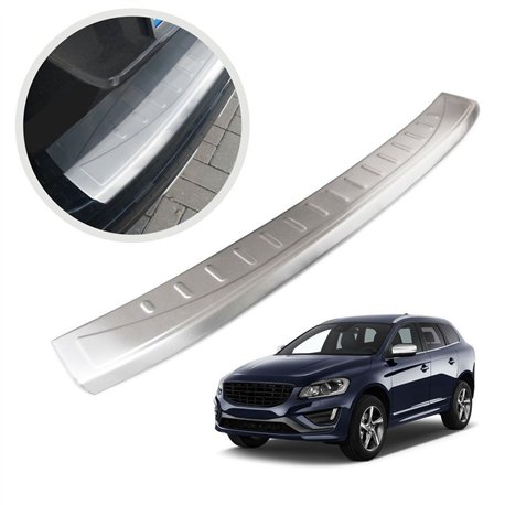 Rear bumper trim for Volvo XC60 I (Y413 | D) FL 2013-2017 Silver Stainless