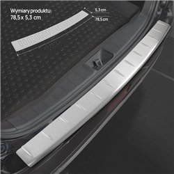 Rear bumper trim for Nissan Micra Hatchback V (K14) 5D 2017-2023 | Silver S