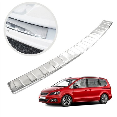 Rear bumper trim for SEAT Alhambra II (7N) 2010-2022 | Chrome Stainless ste