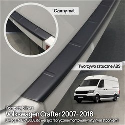 Rear bumper trim for Volkswagen VW Crafter I (2E/2F) 2006-2016 | Black ABS
