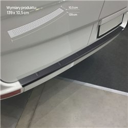 Rear bumper trim for Volkswagen VW Crafter I (2E/2F) 2006-2016 | Black ABS