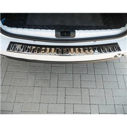 Rear bumper trim for Dacia Duster I (HS) 2010-2017 | Black chrome Stainless