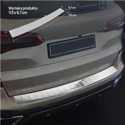 Listwa tylnego zderzaka BMW X5 (F15) M-Pack 2013-2018 Stal nierd