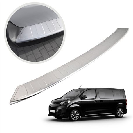 Rear bumper trim for Citroen Jumpy III (V) 4D (L3 | XL) 2016- Silver Stainl