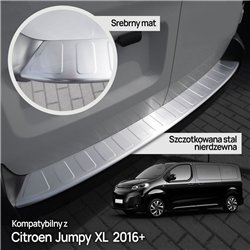 Rear bumper trim for Citroen Jumpy III (V) 4D (L3 | XL) 2016- Silver Stainl