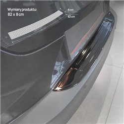 Rear bumper trim for Mazda CX-3 I (DK/DJ1) 2015-2022 | Black chrome Stainle