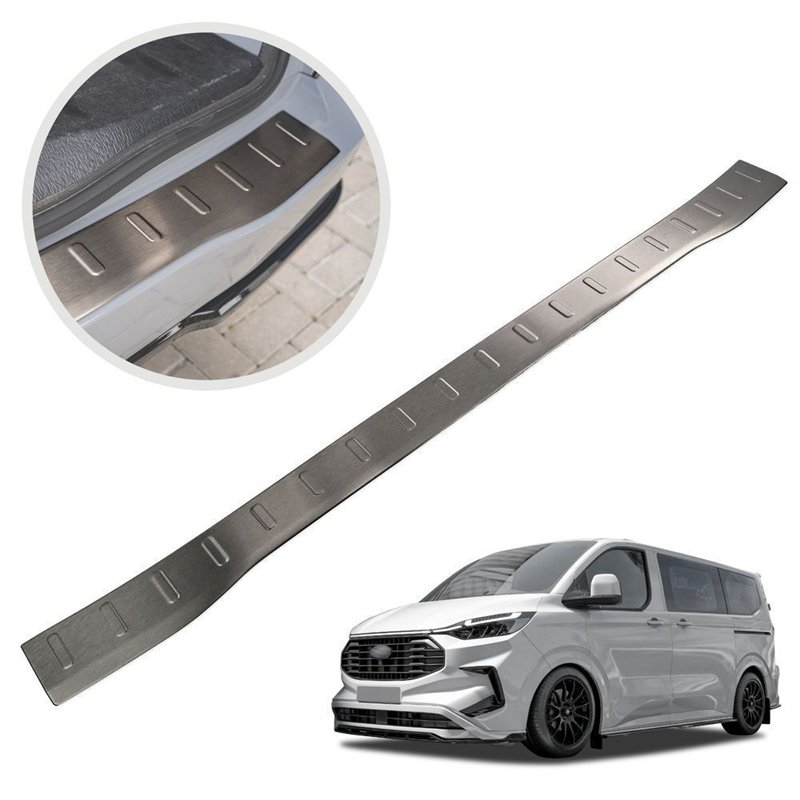 Rear bumper trim for Volkswagen VW Transporter (T7) 2025- | Black Stainless