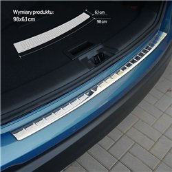 Rear bumper trim for Nissan Qashqai II (J11) FL 2017-2021 | Chrome Stainles