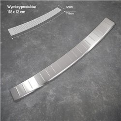 Rear bumper trim for Peugeot 5008 I (T8) 2009-2017 | Silver Stainless steel