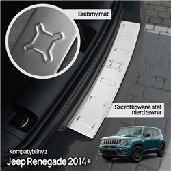 Listwa tylnego zderzaka do Jeep Renegade I 2014- | Stal nierdz