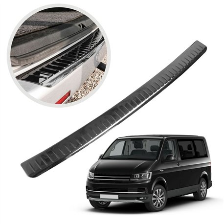 Rear bumper trim for Volkswagen VW Transporter (T6) 2015-2019 | Black chrom