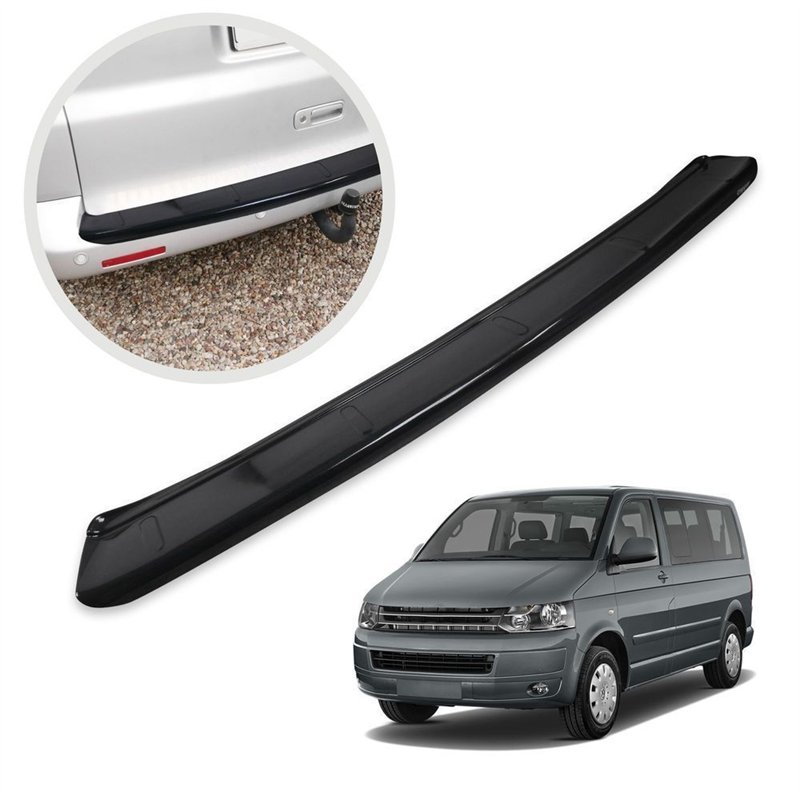Rear bumper trim for Volkswagen VW Transporter (T5) 2003-2015 | Black ABS