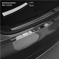 Rear bumper trim for Audi A6 Sedan IV (C7 | 4G) 4D 2011-2018 Chrome Stainle