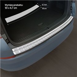 Rear bumper trim for Skoda Kodiaq I (NS7/NV7/NS6) 2017-2023 | Chrome Stainl