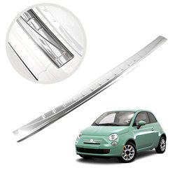 Rear bumper trim for Fiat 500C Convertible I (312) 2D 2009- | Chrome Stainl
