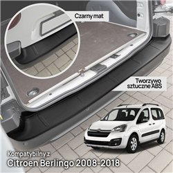 Rear bumper trim for Citroen Berlingo II (B9 | X) 2008-2018 Black ABS