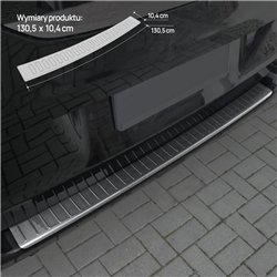 Rear bumper trim for Volkswagen VW Transporter (T5) 2003-2015 | Black Carbo