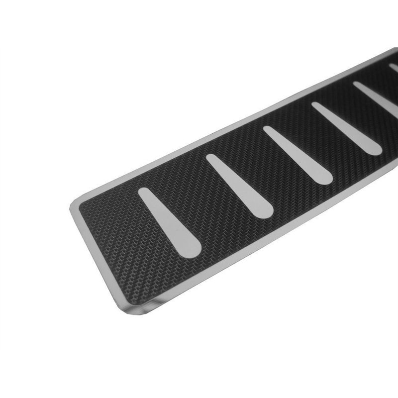 Rear bumper trim for BMW 5 Series Sedan (G30) 4D 2017- | Black Stainless st