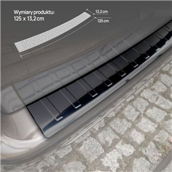 Rear bumper trim for Toyota Proace City I (K9) 2020- | Black chrome Stainle