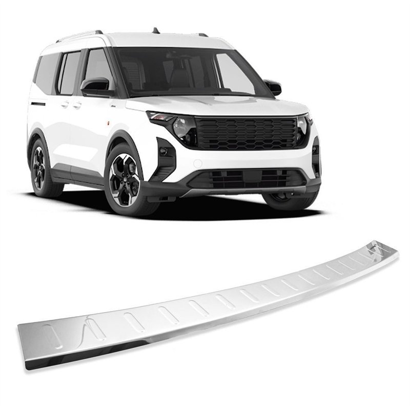 Rear bumper trim for Ford Tourneo Courier II (V769) 2023- | Chrome Stainles