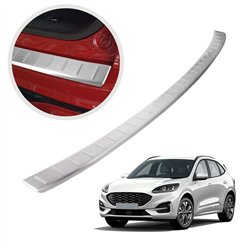 Rear bumper trim for Ford Kuga III (CX482 | DFK) 2020- Silver Stainless ste
