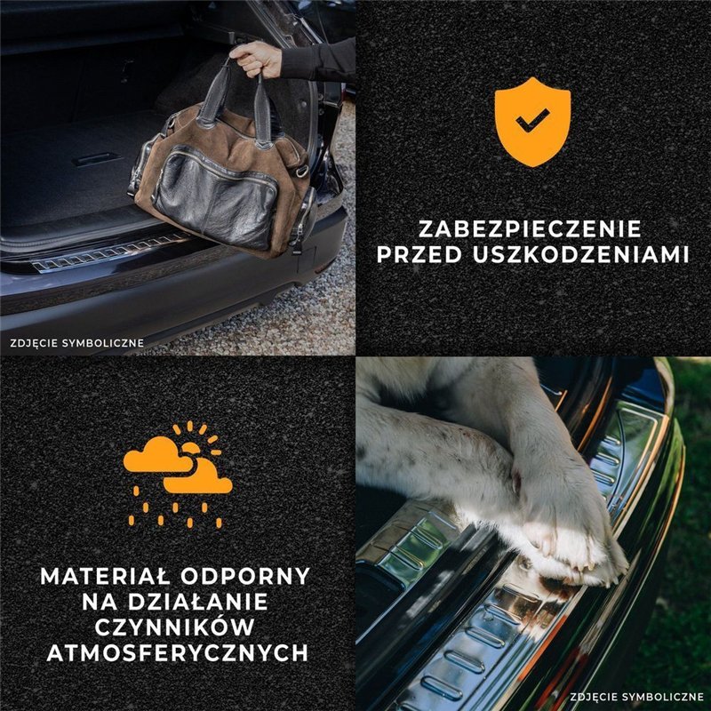 Listwa tylnego zderzaka do Mercedes Vito (W447) 2014- | Aluminium