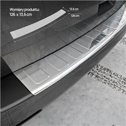 Rear bumper trim for Citroen Dispatch III (V) 2016- | Chrome Stainless stee