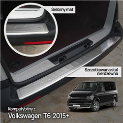 Listwa tylnego zderzaka Volkswagen VW Transporter (T6) 2015-2019 Srebr