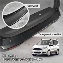 Rear bumper trim for Ford Tourneo Courier I (B460) 2014-2023 | Black ABS