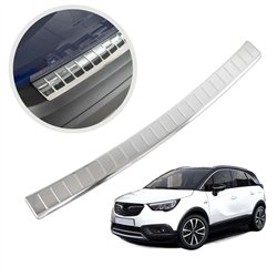 Rear bumper trim for Opel Crossland I (P17 | P2QO) 2021- Chrome Stainless s