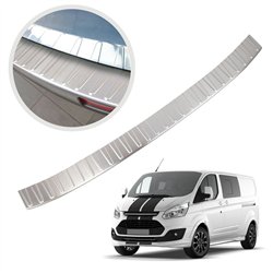 Rear bumper trim for Ford Tourneo Custom I (V362) 2012-2023 | Silver Stainl