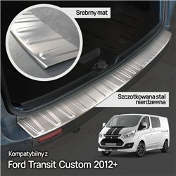 Rear bumper trim for Ford Tourneo Custom I (V362) 2012-2023 | Silver Stainl
