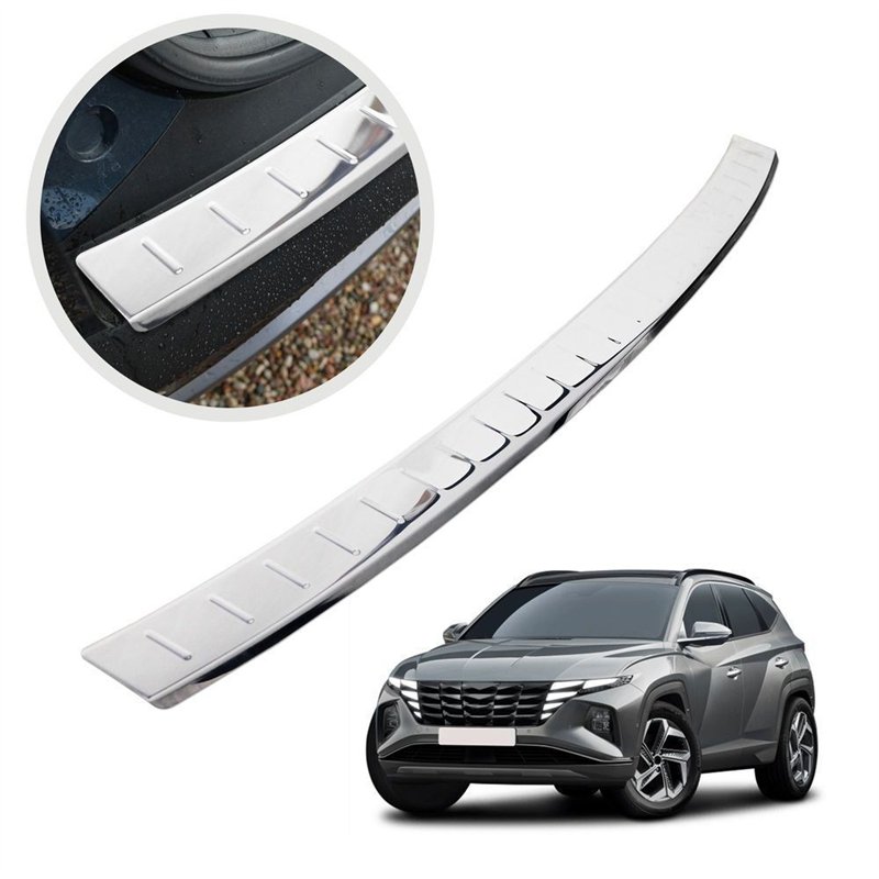 Rear bumper trim for Hyundai Tucson IV (NX4E) 2020- | Chrome Stainless stee