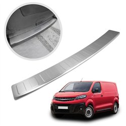 Rear bumper trim for Opel Vivaro C (K0) 2019- | Silver Stainless steel