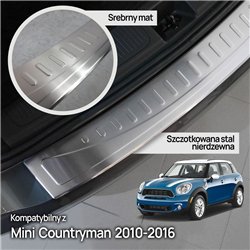 Rear bumper trim for MINI Countryman (R60) 2010-2016 | Silver Stainless ste