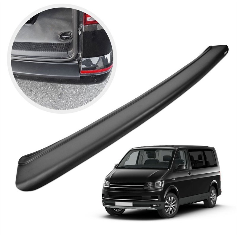 Rear bumper trim for Volkswagen VW Transporter (T6) 2015-2019 | Black ABS
