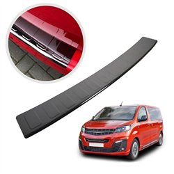 Rear bumper trim for Opel Zafira Life I (K0 | V) 2019- Black chrome Stainle