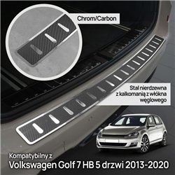 Rear bumper trim for Volkswagen VW Golf Hatchback VII (AU) 5D 2012-2019 | B