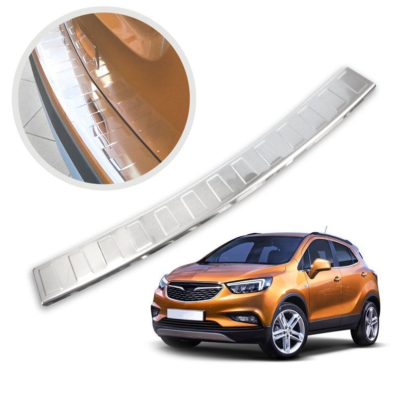 Rear bumper trim for Opel Mokka X A (J13) FL 2016-2019 | Chrome Stainless s