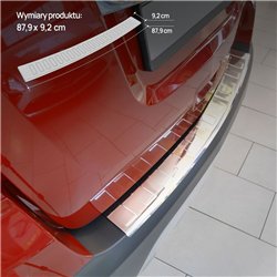 Rear bumper trim for Opel Mokka X A (J13) FL 2016-2019 | Chrome Stainless s