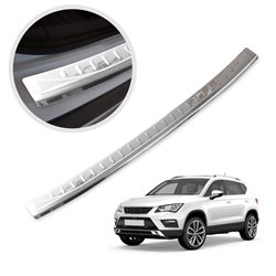 Rear bumper trim for CUPRA Ateca I (5FP) 2018- | Chrome Stainless steel