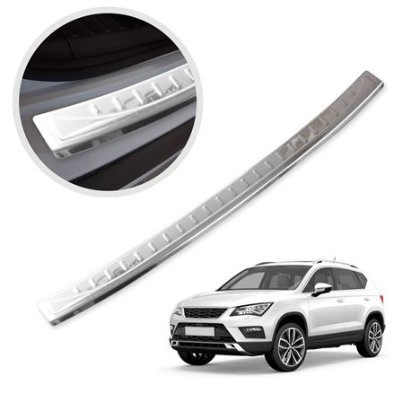 Rear bumper trim for CUPRA Ateca I (5FP) 2018- | Chrome Stainless steel