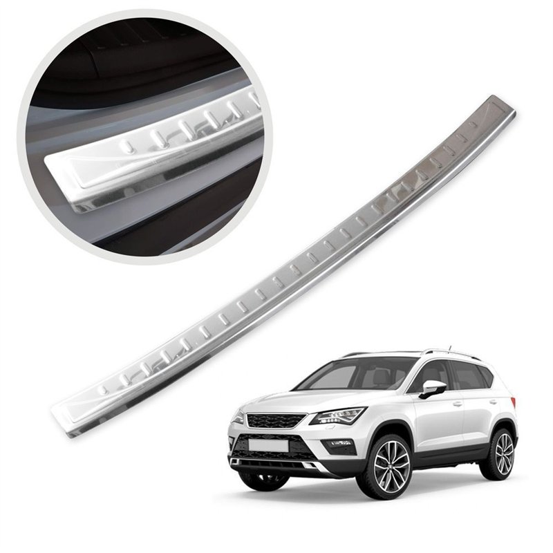 Rear bumper trim for CUPRA Ateca I (5FP) 2018- | Chrome Stainless steel