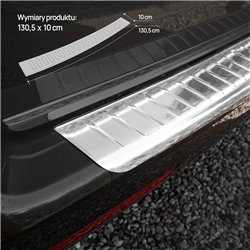 Rear bumper trim for Volkswagen VW Caravelle (T5) 2003-2015 | Chrome Stainl