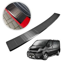 Rear bumper trim for Opel Vivaro C (K0) 2019- | Black Stainless steel