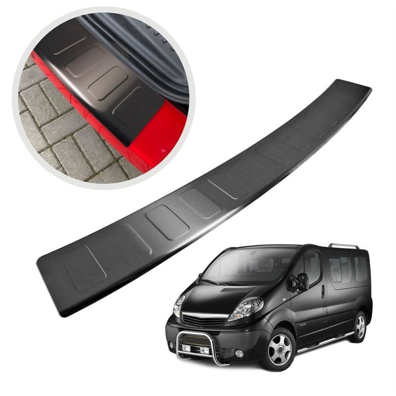 Rear bumper trim for Opel Vivaro C (K0) 2019- | Black Stainless steel