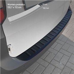 Rear bumper trim for Volkswagen VW Caddy (SB | SK) 2020- Black ABS