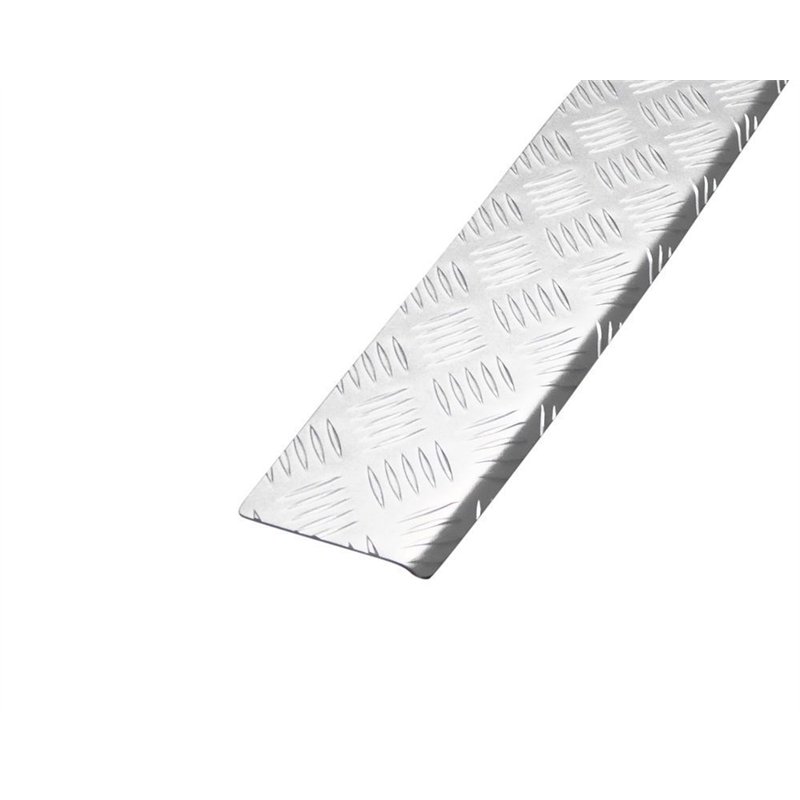 Rear bumper trim for Fiat Doblo III (510/511) 2022- | Silver Aluminum